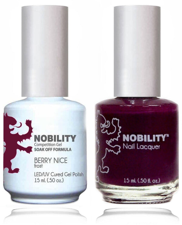 NBCS095 - NOBILITY GEL POLISH & NAIL LACQUER - BERRY NICE 0.5oz