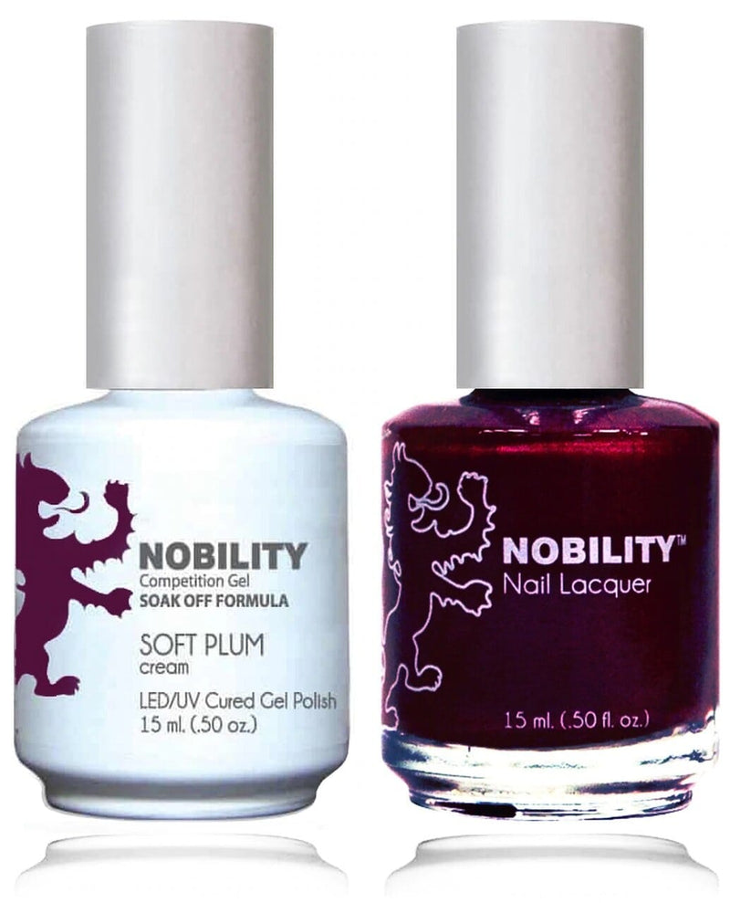 NBCS099 - NOBILITY GEL POLISH & NAIL LACQUER - SOFT PLUM 0.5oz