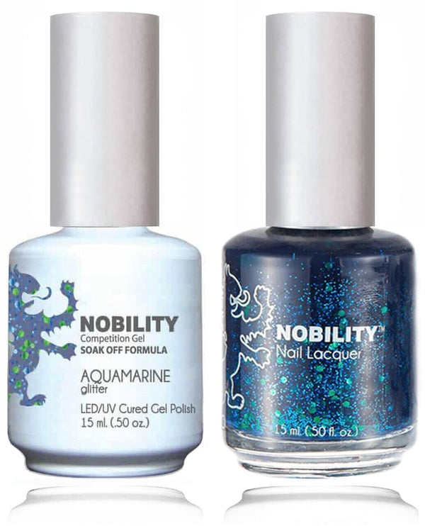 NBCS111 - NOBILITY GEL POLISH & NAIL LACQUER - AQUAMARINE 0.5oz