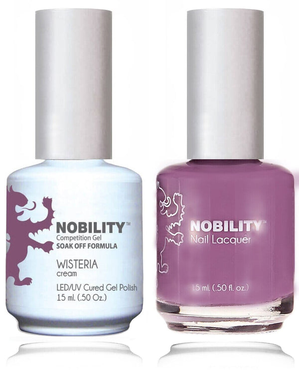 NBCS136 - NOBILITY GEL POLISH & NAIL LACQUER - WISTERIA 0.5oz