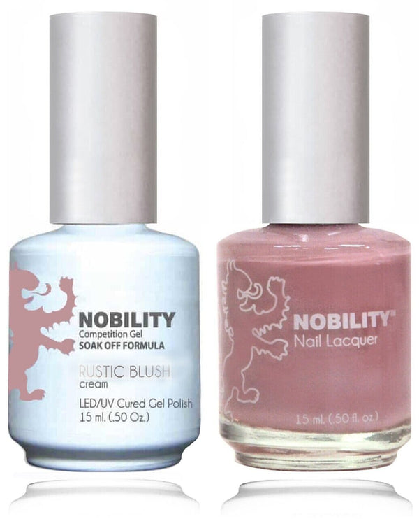 NBCS143 - NOBILITY GEL POLISH & NAIL LACQUER - RUSTIC'S BLUSH 0.5oz