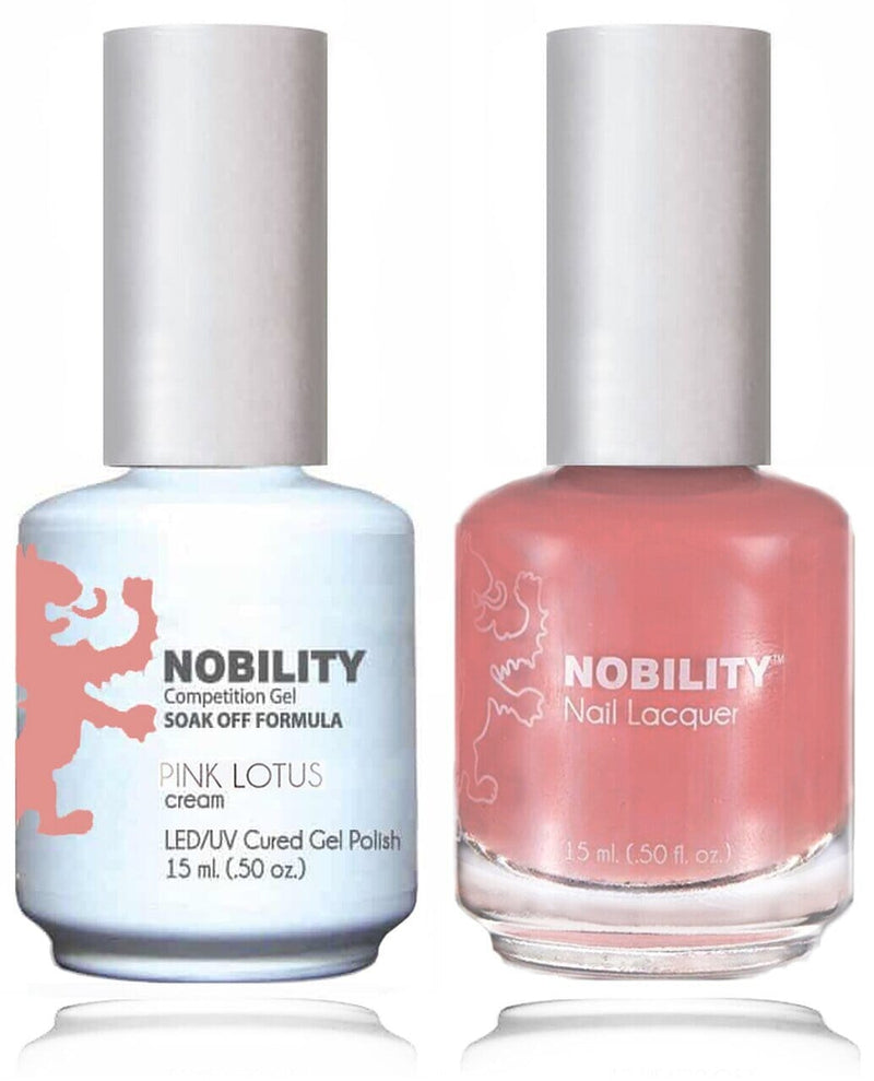 NBCS148 - NOBILITY GEL POLISH & NAIL LACQUER - PINK LOTUS 0.5oz