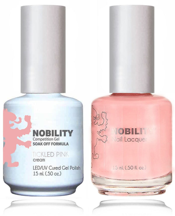 NBCS150 - NOBILITY GEL POLISH & NAIL LACQUER - TICKLED PINK 0.5oz