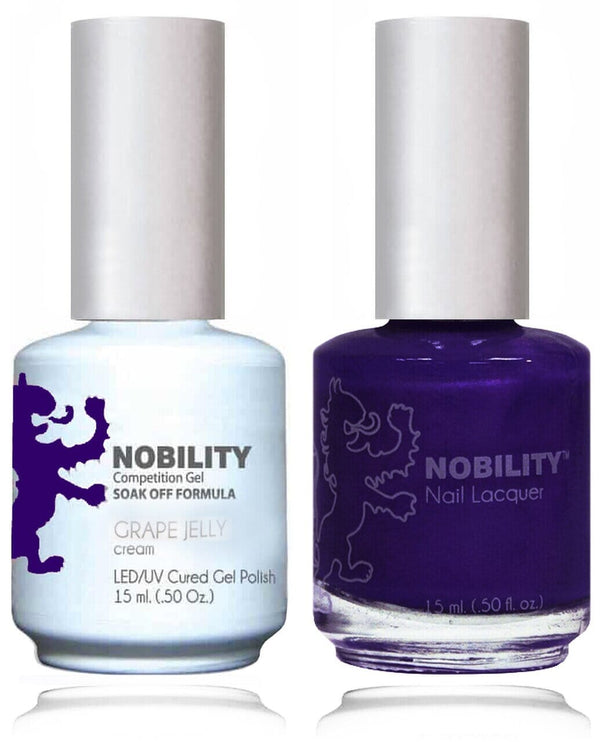 NBCS162 - NOBILITY GEL POLISH & NAIL LACQUER - GRAPE JELLY 0.5oz