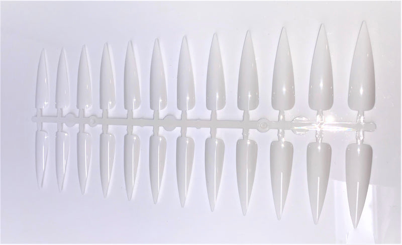 POINTY TIP WHITE - 24tips (PACK OF 10)