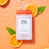 VOESH Pedi in a Box Deluxe 4 Step - Tangerine Glow (Tangerine Twist)