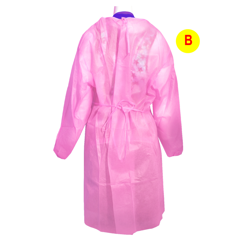 DISPOSABLE DISINFECTING GOWN PINK 30gr