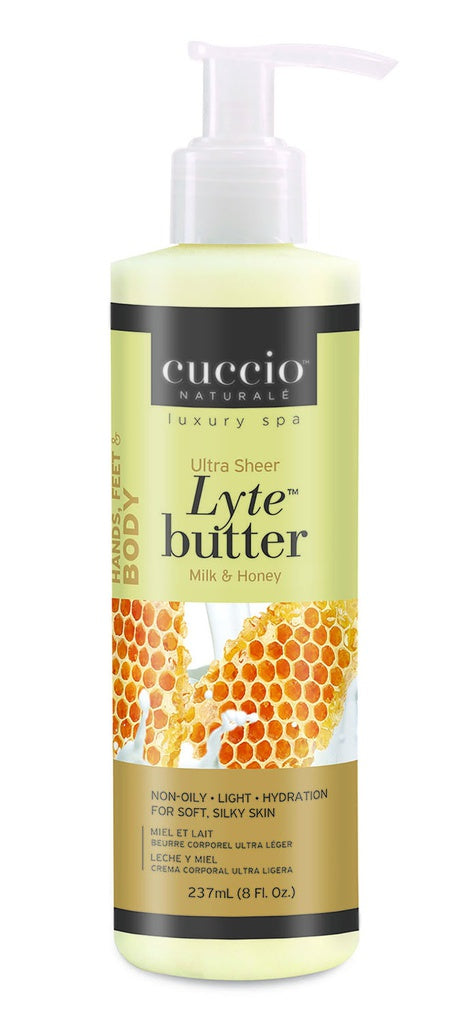 Cuccio Naturale -  Lyte Ultra Sheer Butter Milk & Honey - 8 oz / 237 mL