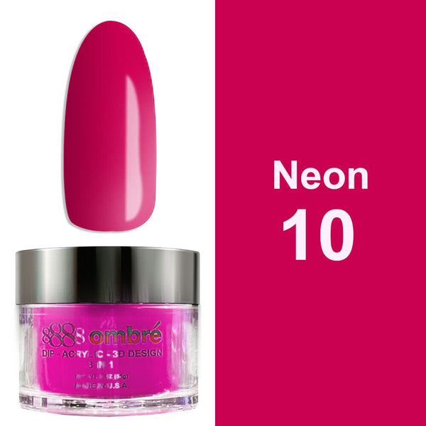 NEON10 - 8888 NEON OMBRE DIP - ACRYLIC 3D 2 OZ.