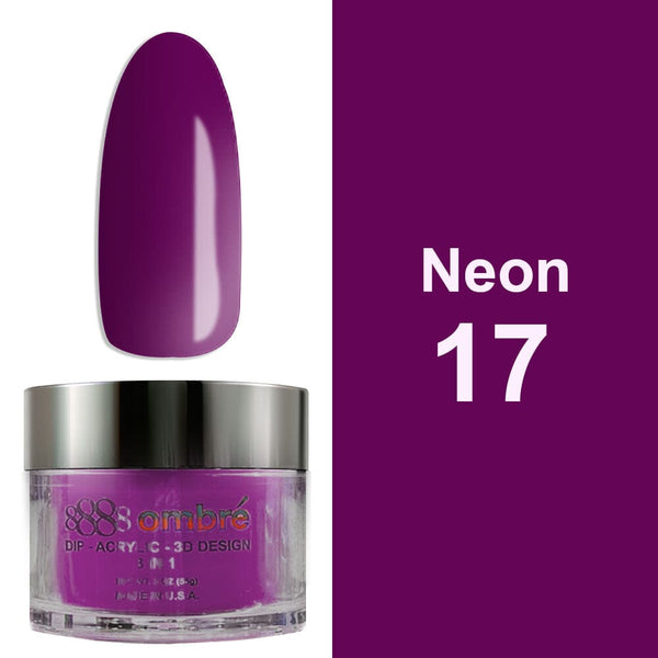 NEON17 - 8888 NEON OMBRE DIP - ACRYLIC 3D 2 OZ.