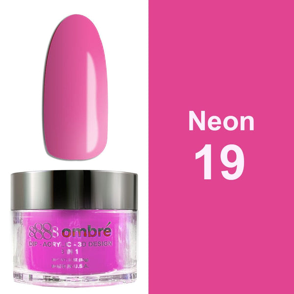 NEON19 - 8888 NEON OMBRE DIP - ACRYLIC 3D 2 OZ.