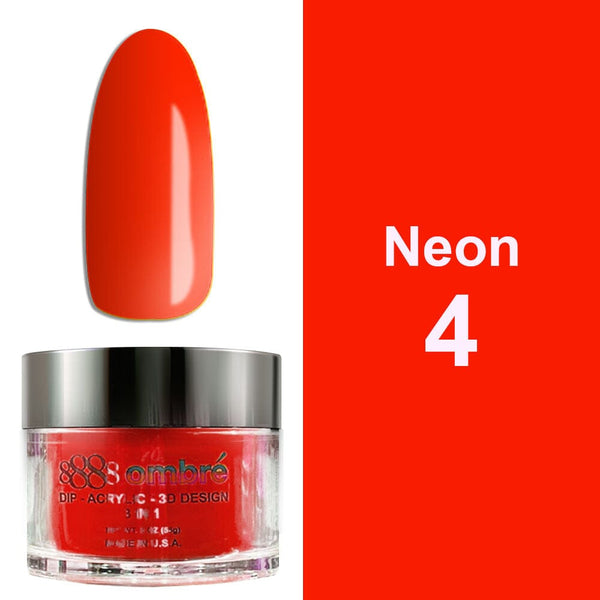 NEON04 - 8888 NEON OMBRE DIP - ACRYLIC 3D 2 OZ.