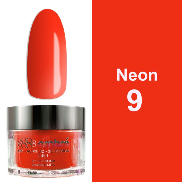 NEON09 - 8888 NEON OMBRE DIP - ACRYLIC 3D 2 OZ.