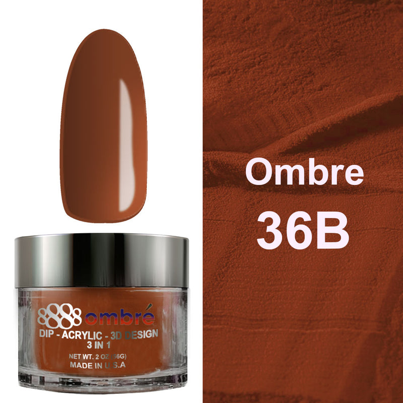 8OM36B -  8888 OMBRE DIP - ACRYLIC 3D 2 OZ.